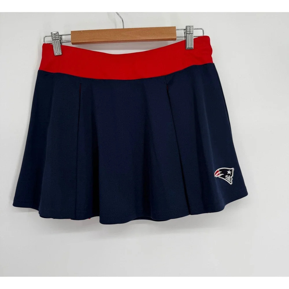 NFL New England Patriots Girls Sz XL 16 Cheerleader Set Tank Top & Pleated Skirt
